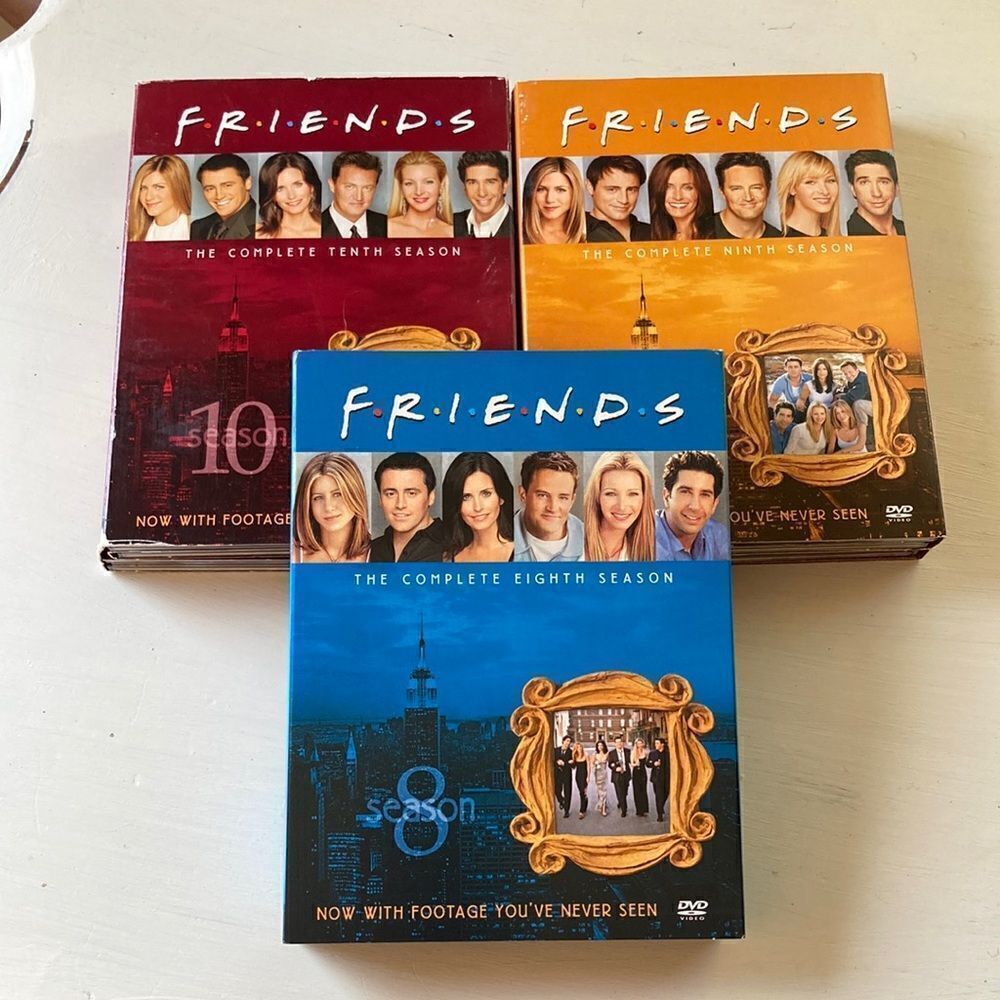 Friends DVDs Complete  Seasons 8,9 & 10 EUC